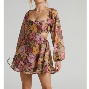 Showpo Floral Cutout Dress